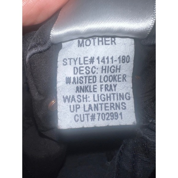 Mother High Waisted  Ankle Fray (Washed Black & gray)boho bohemian sz 26 - Picture 9 of 10